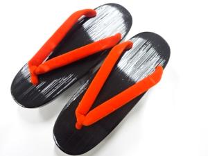 漆塗り　桐下駄(23センチ)